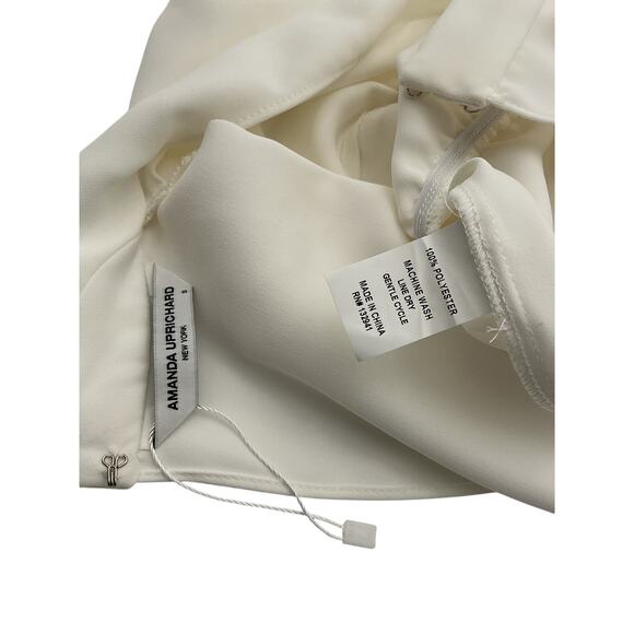 Amanda Uprichard x Revolve 'Fabienne' White Polyester Jumpsuit Size S - Picture 4 of 4